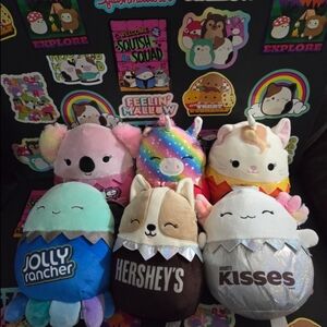 Squishmallows 8" Hershey Collection 2022 Complete Set Of 6. Brand New With Tags.